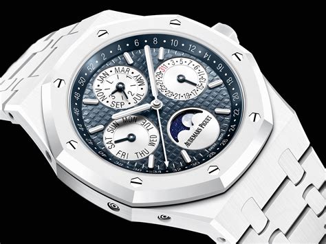 audemars piguet royal oak white ceramic|piguet royal oak watch price.